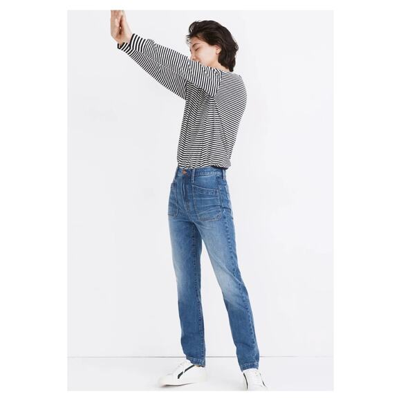 Madewell The Full Length Classic Straight Leg Jeans 27 Marfield Wash - Picture 1 of 7